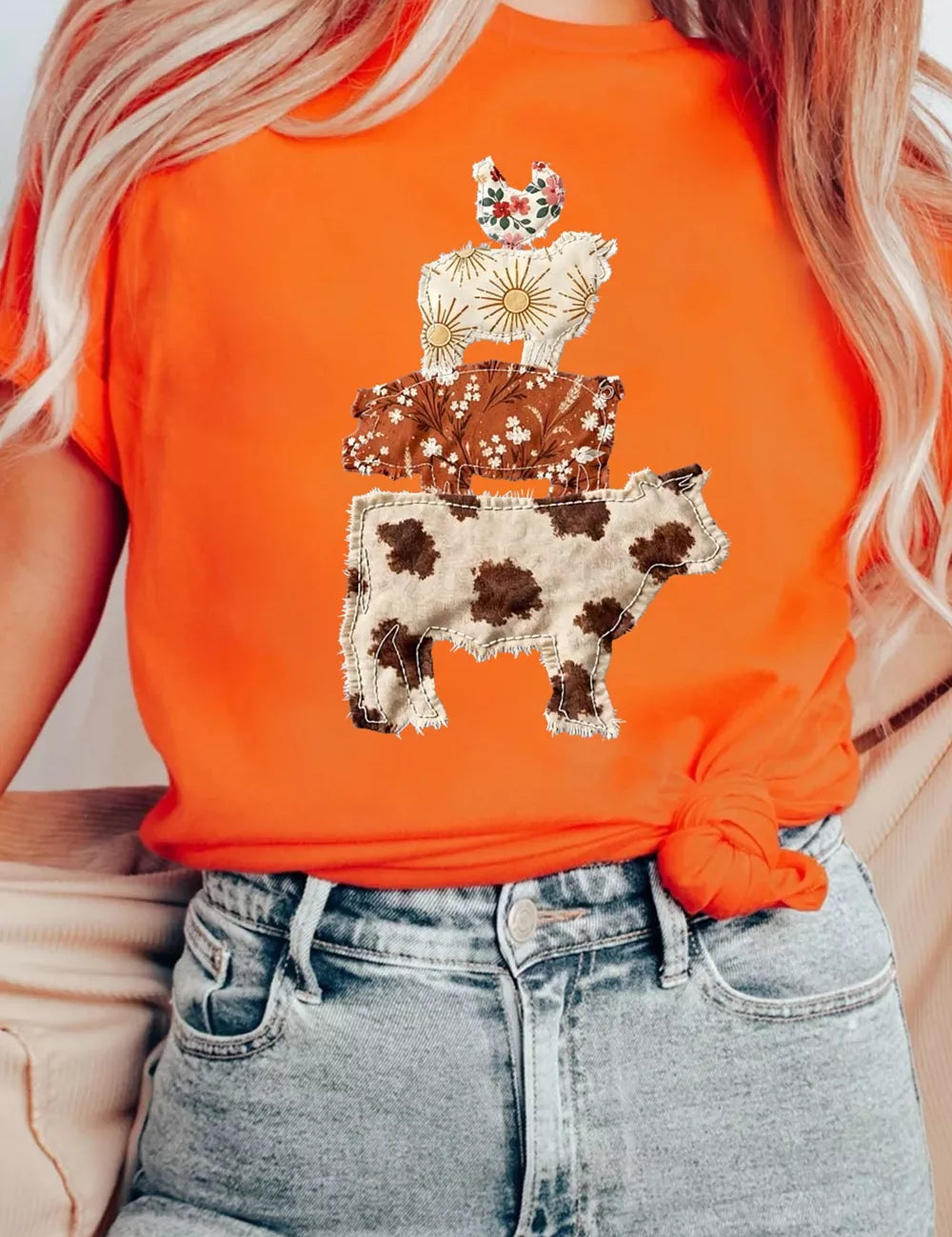 Unique Graphic Top – Soft Stretch Knit – Chaotic Fashion