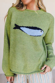 Women's sweater, round neck