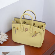 Top Grain Leather X-large Inspired Birk Handbag