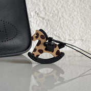 Leather Fur Horse Charm