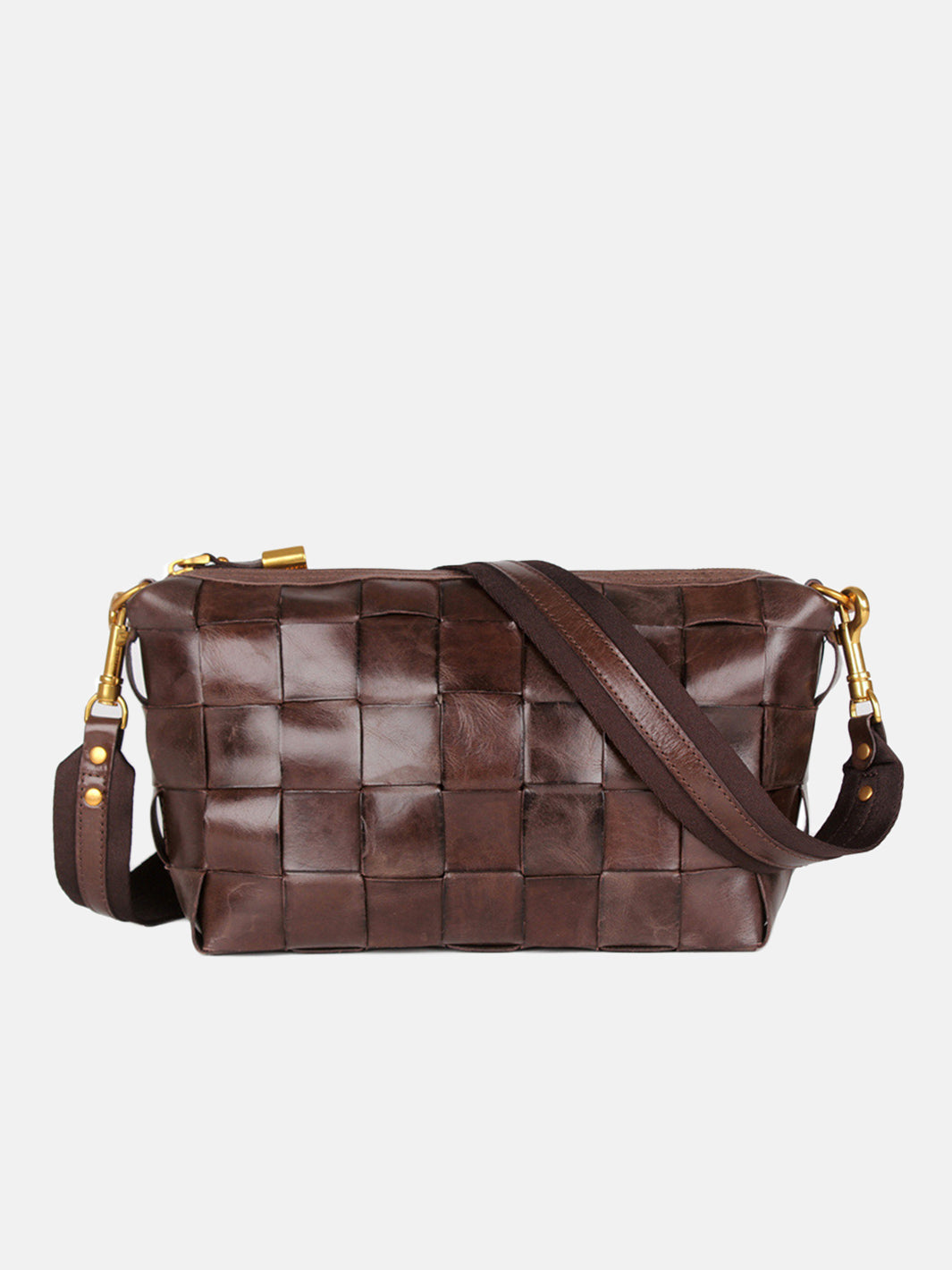 Vegetable Tanned Leather Classic Woven Bag