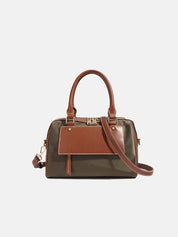 Leather Women Light Boston Handbag