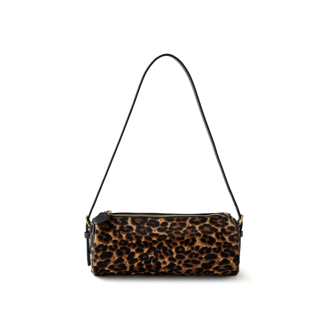 Chic Fur Leather Women Cylinder Bag