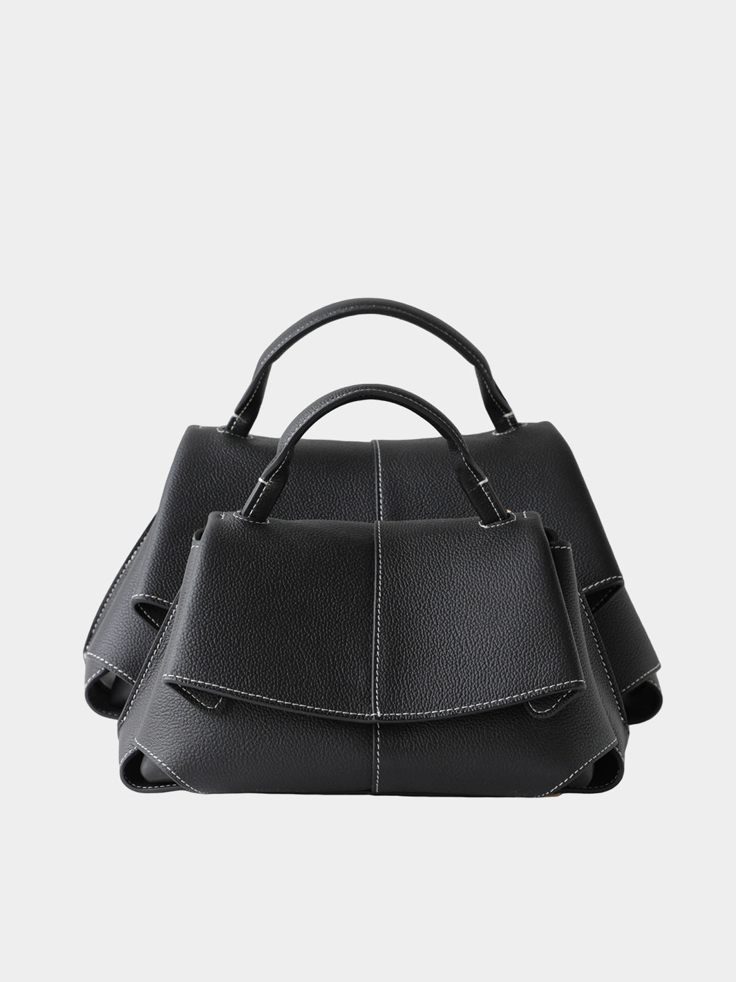 Top Grain Leather Women Smile Bag