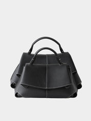 Top Grain Leather Women Smile Bag