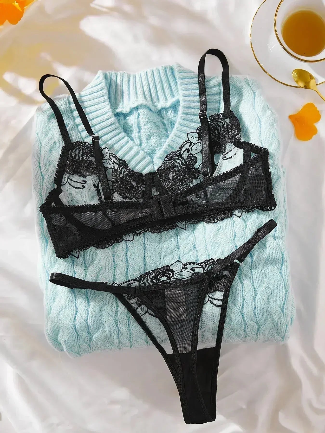 Flora Chic  Lingerie Sexy Lingerie Set