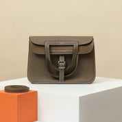 Handmade Leather Classic Horseshoe Bag for Women