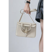 Handmade Leather Classic Horseshoe Bag for Women