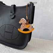 Leather Fur Horse Charm