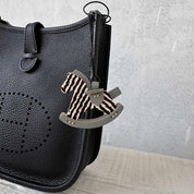 Leather Fur Horse Charm