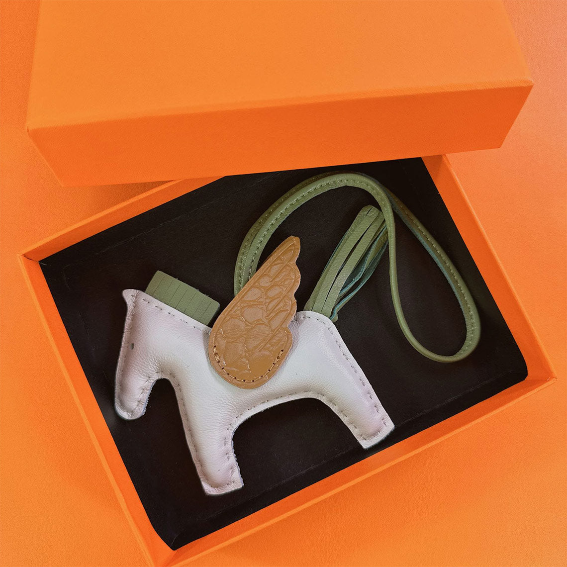 Lambskin Rodeo Horse Charm
