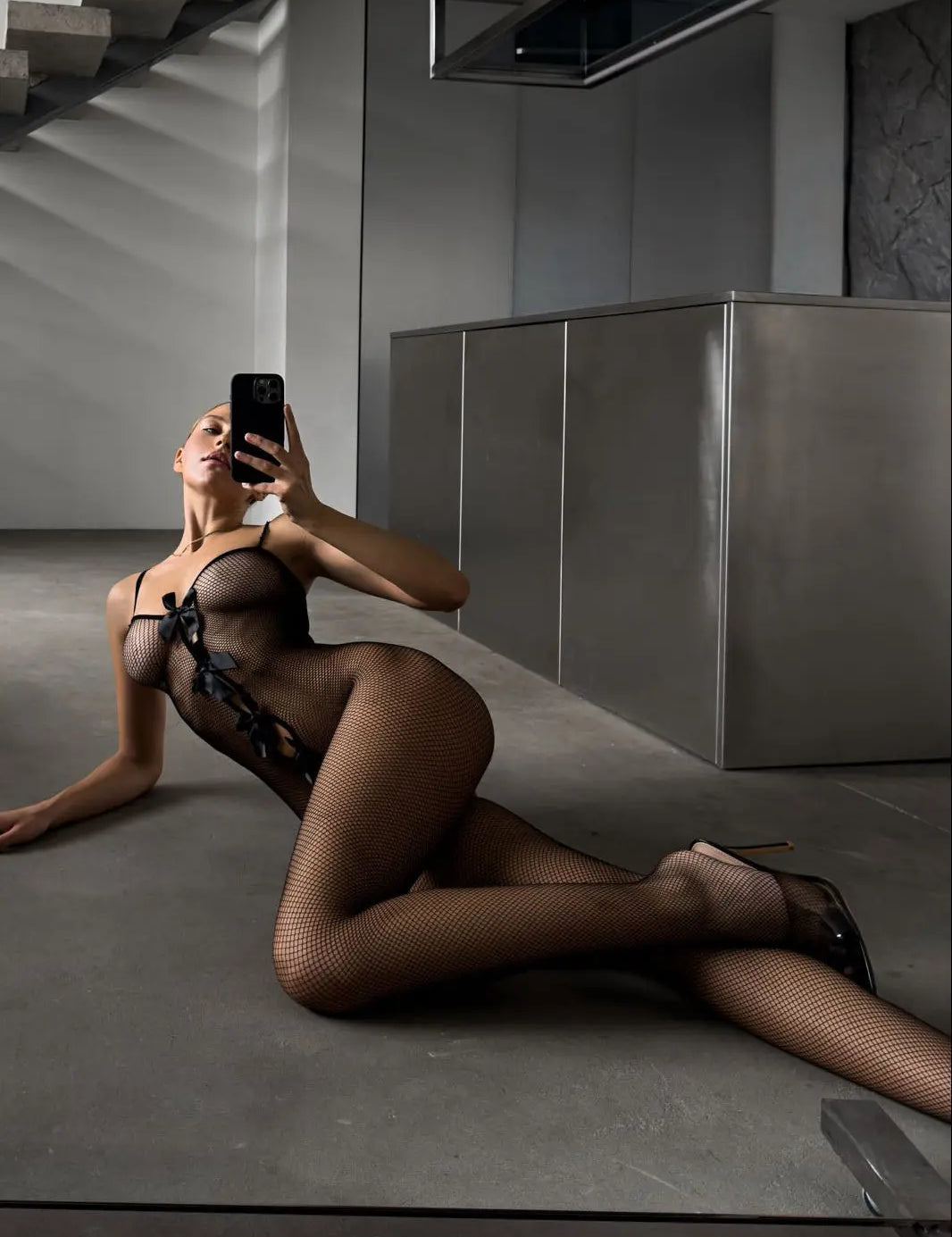 Crotchless Fishnet Bodystocking – Stretch Fit Design – Chaotic Fashion