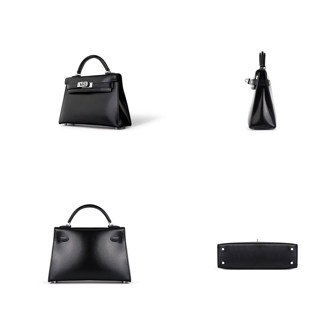 Top Grain Leather Inspired Mini Sellier Kelli Bag