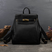 Top Grain Leather Classic Backpack for Women