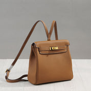 Top Grain Leather Inspired Kelly Backpack