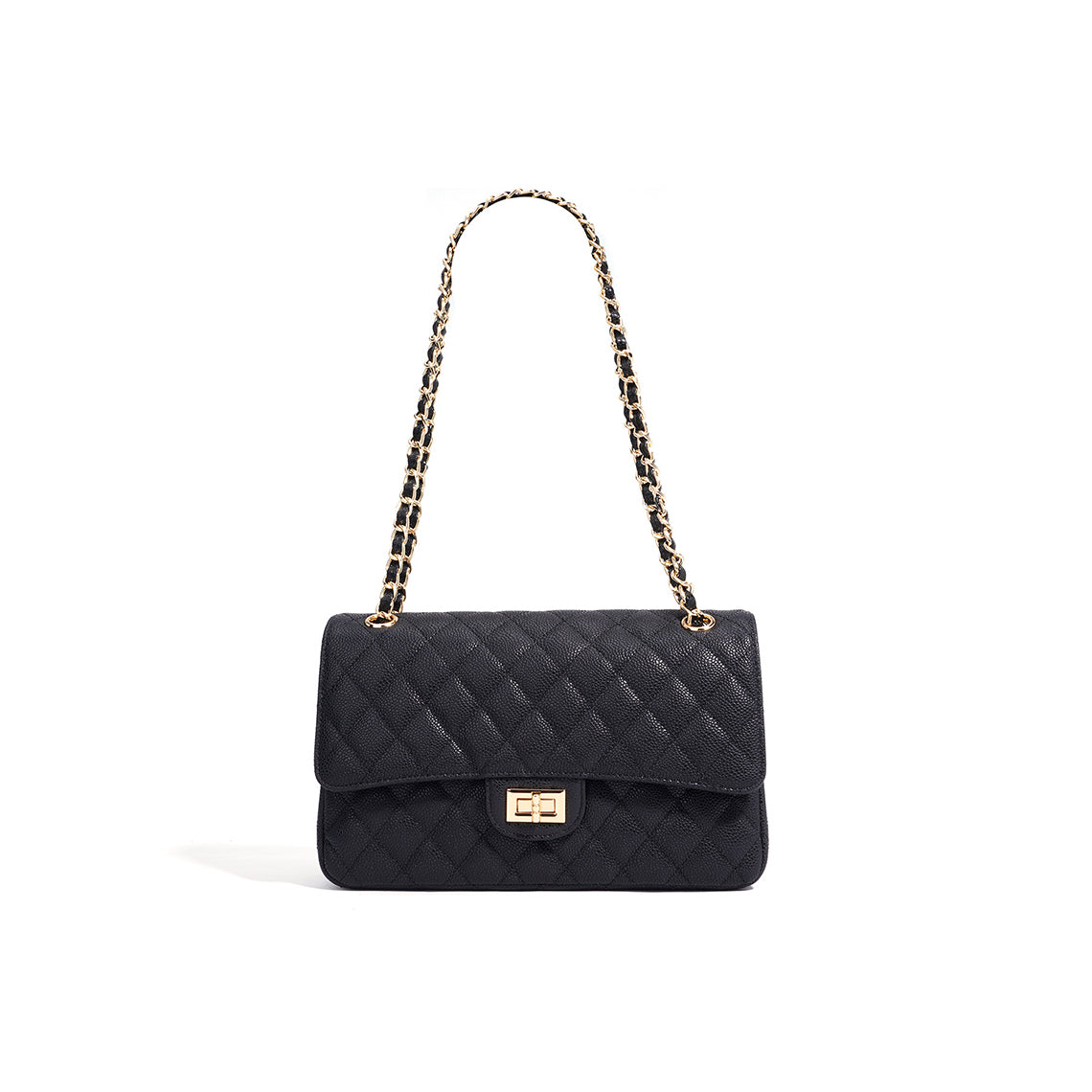 Textured Leather Inspired 2.55 Chain Bag