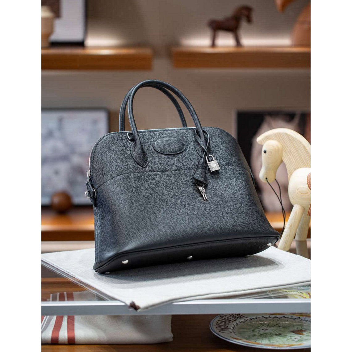 Top Grain Leather Inspired Boli Handbag