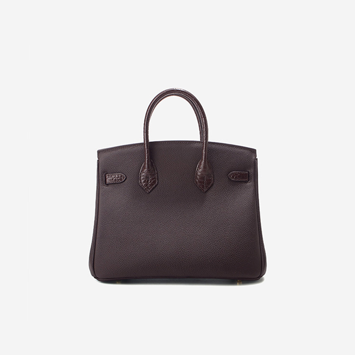 Top Grain Leather Croc Flap New Birk Handbag