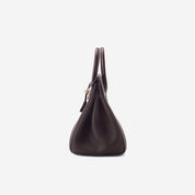 Top Grain Leather Croc Flap New Birk Handbag