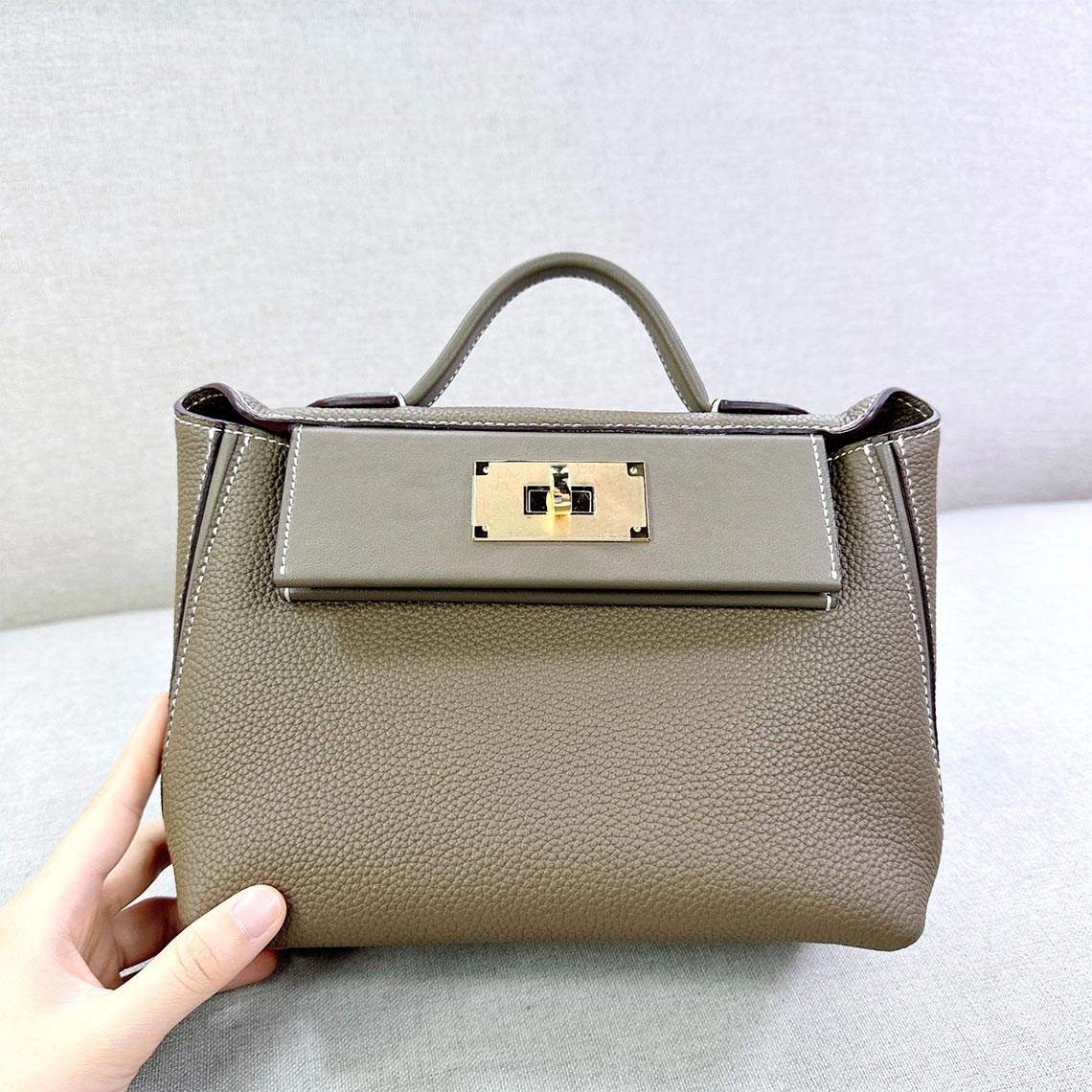 Top Grain Leather Inspired Wings Handbag
