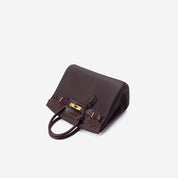 Top Grain Leather Croc Flap New Birk Handbag