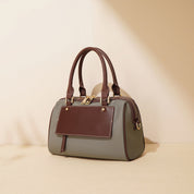 Leather Women Light Boston Handbag
