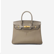 Top Grain Leather Croc Flap New Birk Handbag