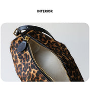 Chic Fur Leather Women Cylinder Bag