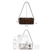 Chic Fur Leather Women Cylinder Bag