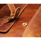 Crazy Horse Leather Men's Messenger Satchel Bag
