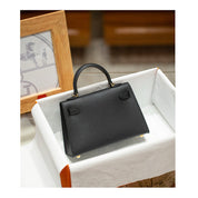 Top Grain Leather Inspired Mini Kelli 19 Handbag