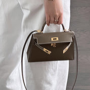 Top Grain Leather Inspired Mini Kelli 19 Handbag