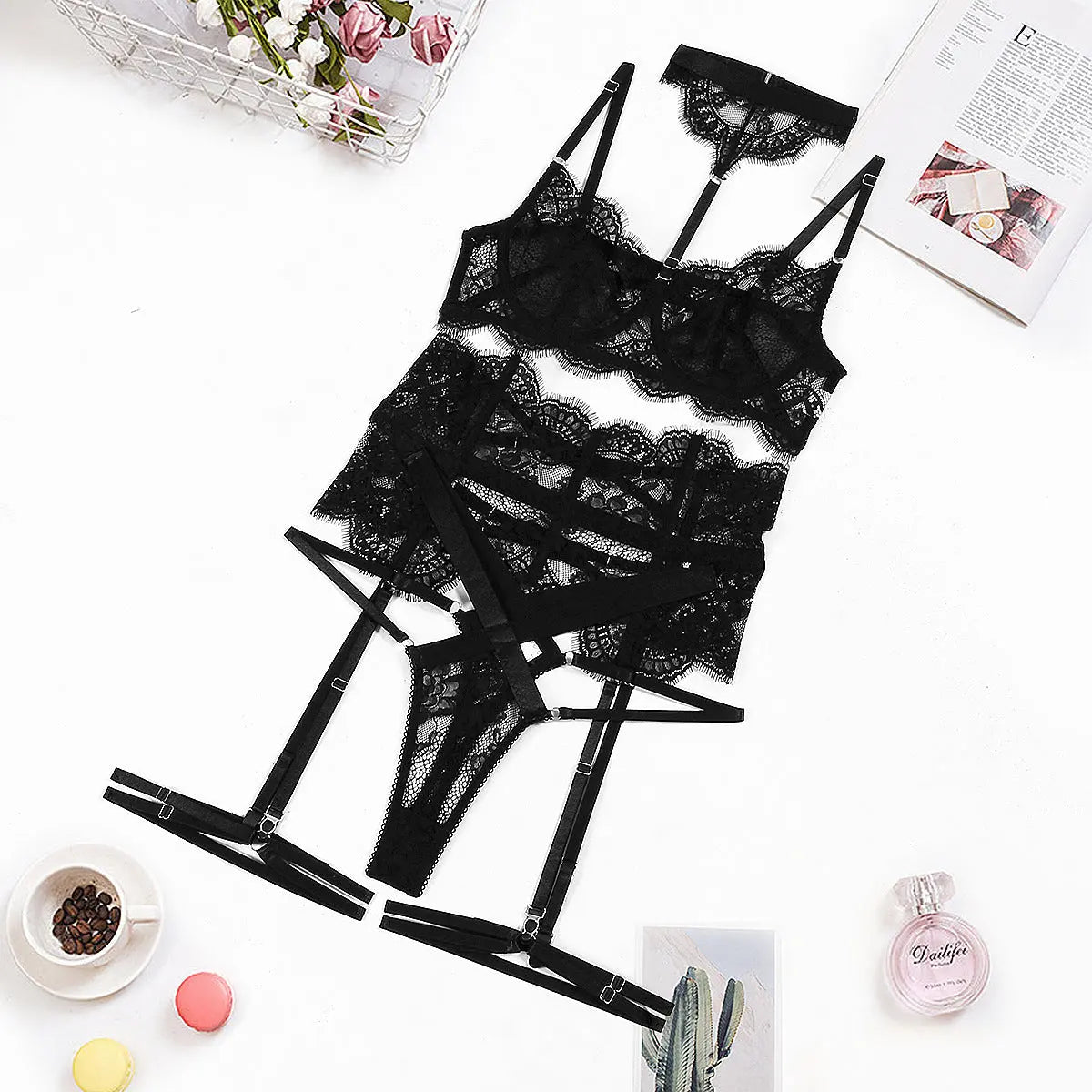 Allure Strappy Lace Bodysuit Chaotic Fashion
