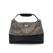 Suede Leather Quilted Suede Shoulder Bag