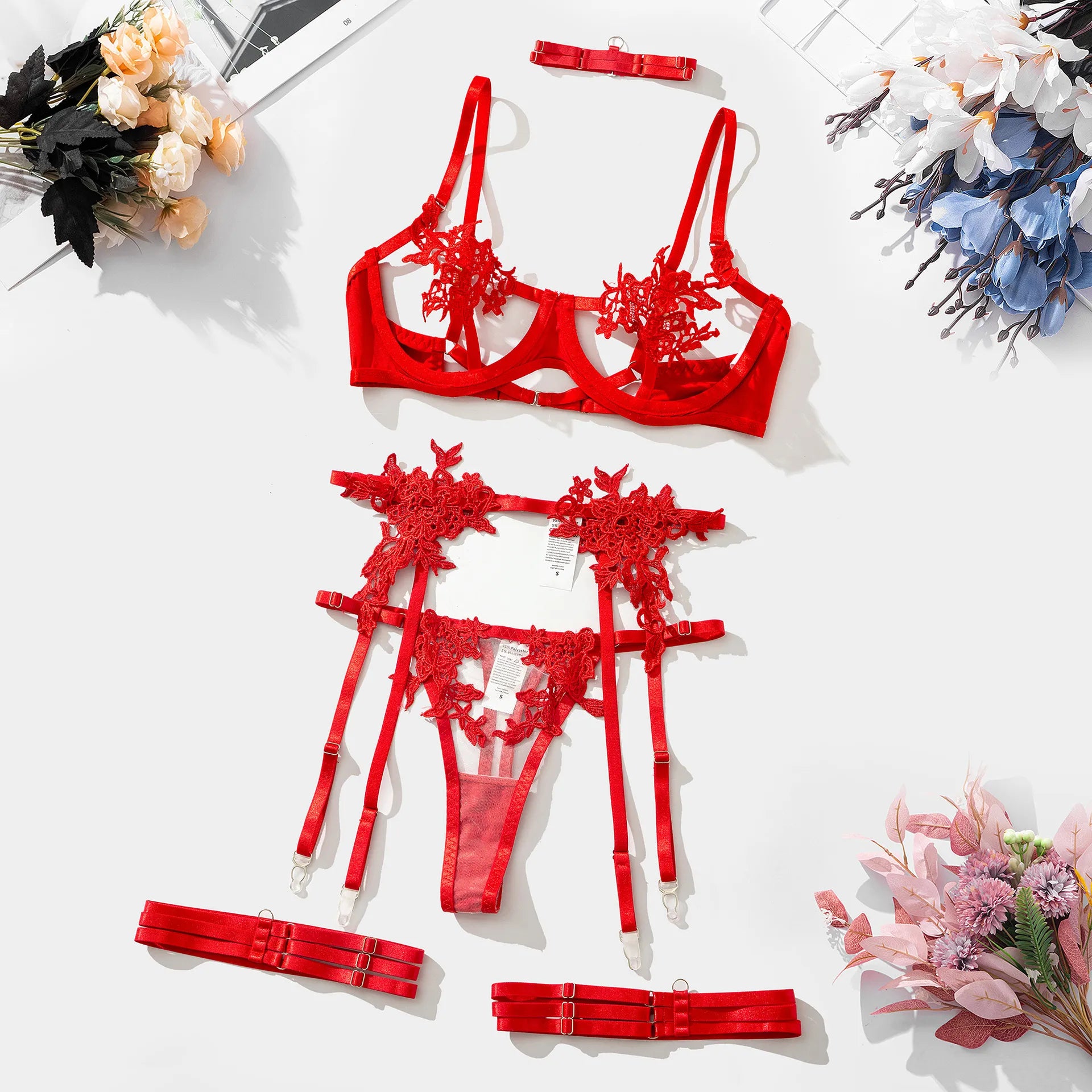 Elena - 3-Piece  Lingerie Set