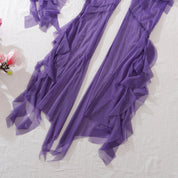 LINGERIE BRA PANTIES MESH BLOUSE and PANTIES 4 PIECE SET