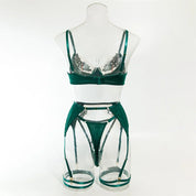 EMBROIDERY 4 PIECE LINGERIE SET