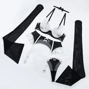 SAMMY BOW and CHOKER 5 PIECE LINGERIE SET