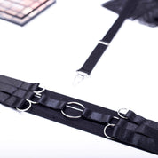 JIMENA POLKA MESH 3 PIECE LINDERIE BODYSUIT