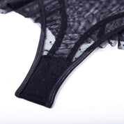 JIMENA POLKA MESH 3 PIECE LINDERIE BODYSUIT