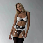 SAMMY BOW and CHOKER 5 PIECE LINGERIE SET