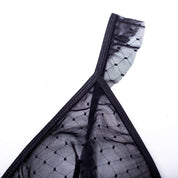 JIMENA POLKA MESH 3 PIECE LINDERIE BODYSUIT