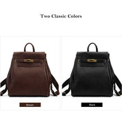 Top Grain Leather Classic Backpack for Women