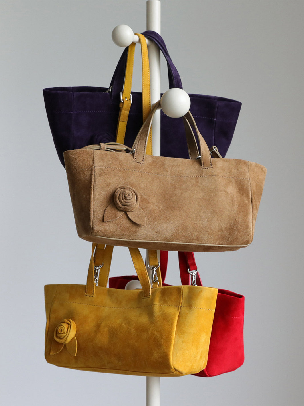 Suede Rose Bag