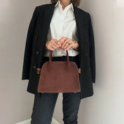 Suede Leather Inspired Margo Handbag for Women