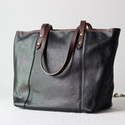 Vegetable Tanned Leather Classic Women Tote Bag