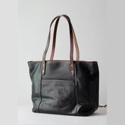 Vegetable Tanned Leather Classic Women Tote Bag