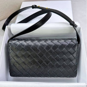 Sheep Leather Women Woven Shoulder Bag