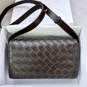 Sheep Leather Women Woven Shoulder Bag