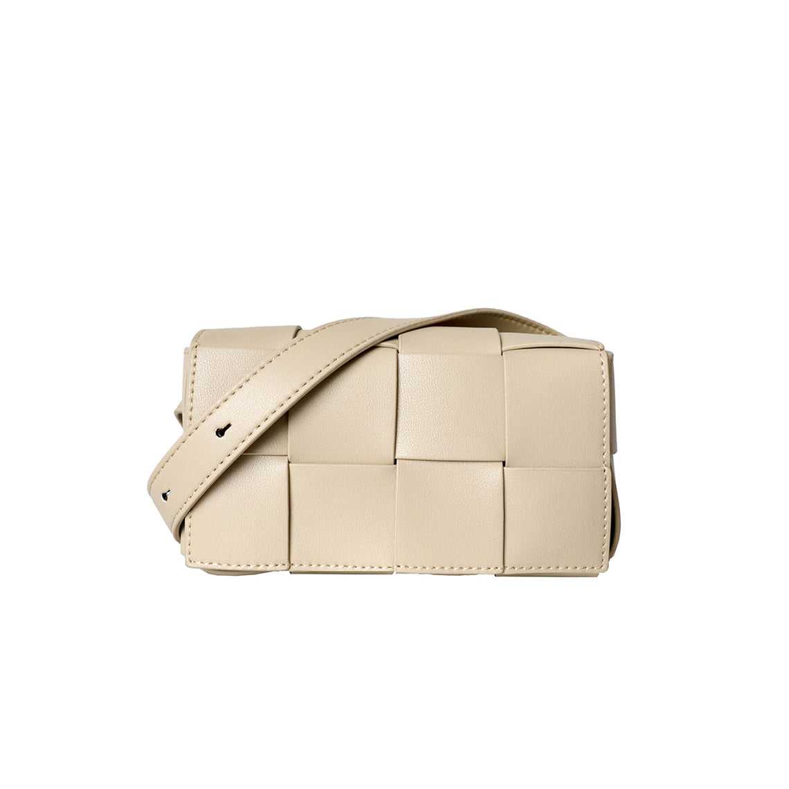 Leather Intrecciato Woven Candy Crossbody Bag